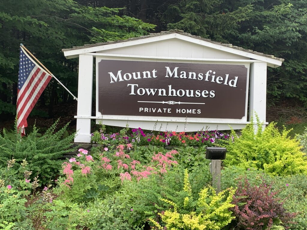 Mount Mansfield Townhomes Sign